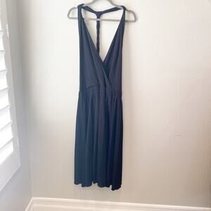 Marc jacobs black knit twisted midi dress size medium